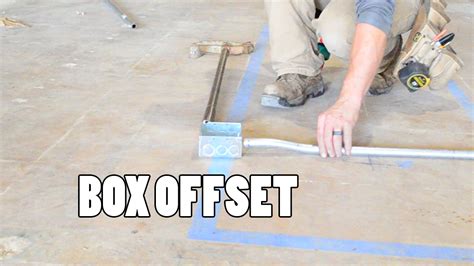 how do you measure the offset on an electrical box|electrical box offset bend.